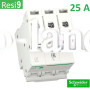 Автоматический выключатель 3Р 25А, C, 6кА, Schneider Electric RESI9 (R9F12325)
